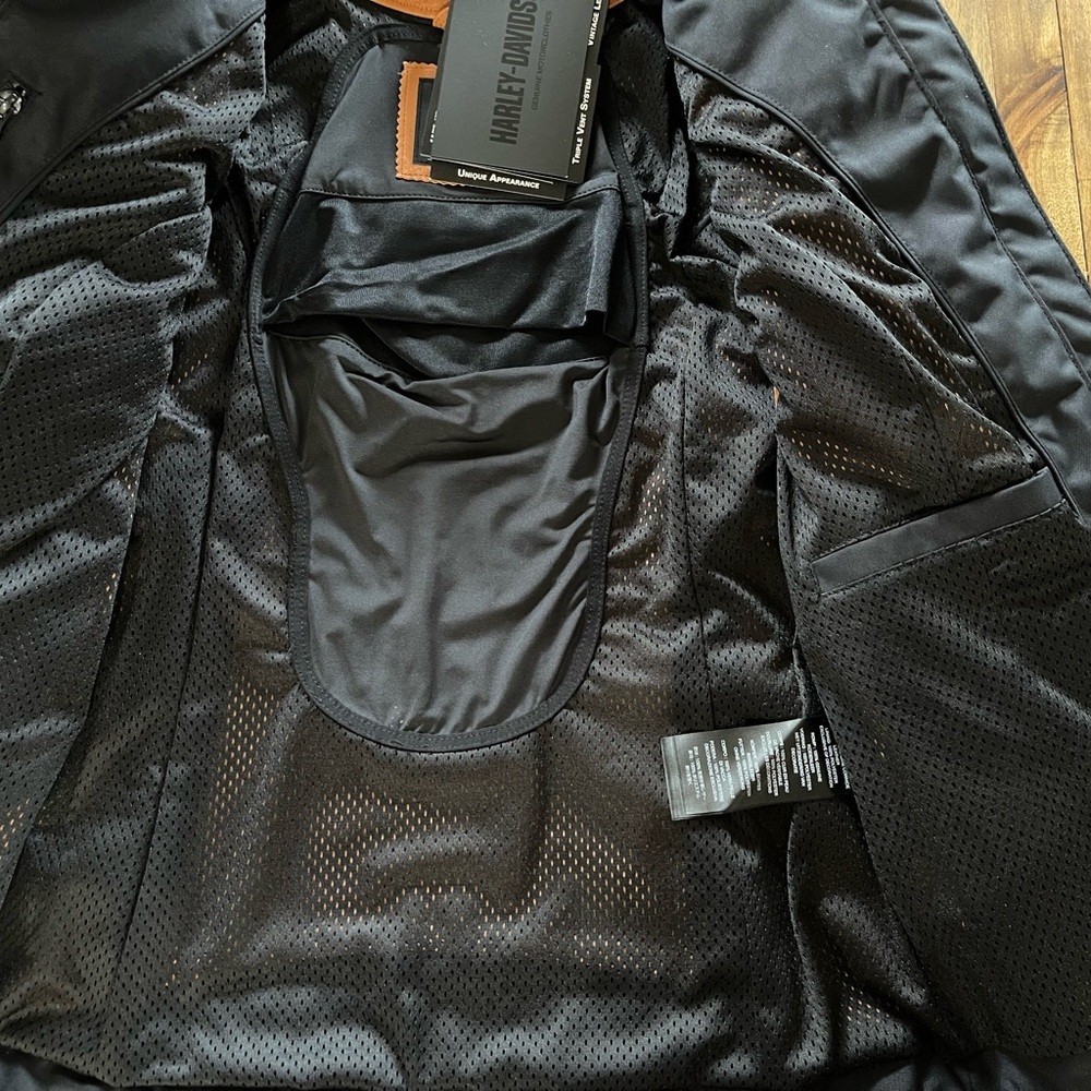 NEW Harley-Davidson Women's Pursuit Triple Vent System Leather Jacket brown - Picture 6 of 16